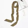 """Cinta de 2 M""" Pañuelo pequeño de gasa de Corea del Sur, bufanda fina, estrecha y larga, bufanda chic para mujer, primavera, otoño e invierno