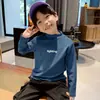 Y2184# Nova Moda Casual Neutra de Outono para Meninos de Crianças Grandes Jaqueta de Veludo Alemão com Gola Semi-alta Roupa Infantil