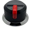 Suministro de fábrica perilla negra con recubrimiento de pintura de 58 mm de diámetro accesorios para estufa perilla para horno BBQ venta al por mayor