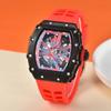 Fábrica direta novo tipo de barril automático não-mecânico forte luminoso perspectiva impermeável personalizado moda masculina relógio de pulso