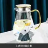 Chaleira de Água e Copo Resistentes a Altas Temperaturas de Grande Capacidade Conjunto Doméstico de Vidro de Luxo Leve High-End Xícara de Chá Resistente ao Calor Chaleira de Água Fria Conjunto Completo
