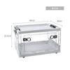Caja de almacenamiento plegable de plástico transparente para libros, juguetes, poleas, cajas de almacenamiento