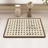 Esterilla escurridora de cocina de tierra de diatomeas transfronteriza, alfombrilla antideslizante para encimera, estilo minimalista nórdico, absorbente de agua, fácil de limpiar, alfombrilla termoaislante, producto de exportación