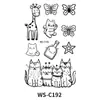 Nuevas pegatinas de tatuajes transfronterizos de animales en blanco y negro, creativas pegatinas de tatuajes faciales para brazos, pegatinas de recompensa para niños.