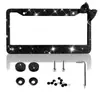 Moldura de placa de carro americana com incrustação de diamantes Moldura de placa de carro americana moldura de placa de carro em aço inoxidável produção atacado suprimentos automotivos