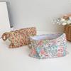 Ins Fresco Pequeño Floral Dulce Bolso de Mano Cartera de Tela Bolsa para Teléfono Móvil Almacenamiento Estuche para Lápices de Estudiante Bolsa de Maquillaje para Niña