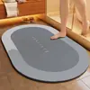 Tapete Absorvente de Lama de Diatomáceas Simples e Novo para Travessia de Fronteira Banheiro Porta de Banheiro Antiderrapante Secagem Rápida Tapete para Pés Tapete de Entrada Pronto para Venda