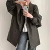 Enviado Moda INS Coreana Holgada Estilo Británico Traje Pequeño Traje Estilo Callejero Chaqueta Superior Mujer 26124