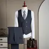 [Terno de Elite para o Dia a Dia] Terno Masculino, Casual de Negócios, Formal Slim-Fit para o Trabalho, Terno de Alta Qualidade Sem Passar