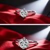 Bem-estar 1 anel de diamante de peça de quilate anel de diamante falso anel de casamento de noiva anel de casamento de noiva venda quente joias