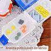 Oito viagem portátil uma semana pequena caixa de medicamento caixa de armazenamento de sub-dispositivo dobrável de três camadas caixa de armazenamento portátil mini caixa de medicina portátil