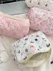 31291 Bolsa de Maquillaje de Mano Acolchada Fresca para Niña de Gran Capacidad Linda Almacenamiento Estuche con Cremallera para Estudiante