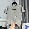 Camiseta de Verano con Cuello Redondo, Estampado de Letras Tie-Dye y Manga Corta para Hombre, Joven, Moda Estampada, Camiseta Fina de Media Manga
