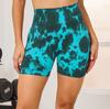 2023 en stock nuevos shorts DARCSPORT con cabeza de lobo pintados a mano estilo europeo y americano para mujer, shorts de punto sin costuras para fitness
