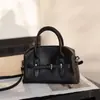 Bolso de Mano de Cuero Curtido Vegetal para Viajes Diario de Mujer, Nuevo Bolso de Hombro de Tendencia de Nicho Otoño 2026, Bolso Tipo Bowling de Gran Capacidad
