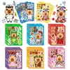8 Adesivos Decorativos Impermeáveis de Animal Cartoon Capivara Transfronteiriço para Montagem DIY Interativo Educacional para Pais e Filhos