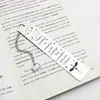 Regalo para Amantes de la Lectura Literaria Creativa Acero Inoxidable Marcador de Libro Cuarto Pterosaurio Borla Negra Marcador de Libro de Metal