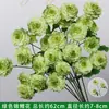 Verdor para Bodas Hierba Barba de Dragón Verdadero Hierba Espárrago Bosque Blanco Verde Estilo Decoración Fondo Colgante Arreglo Floral Decoración de Carretera Flores Artificiales
