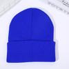 Versão leve gorro de malha fábrica de origem gorro frio enrolado gorro de lã logotipo estampado acrílico transfronteiriço cor sólida gorro quente
