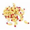 Gusano de Pan Cabeza Roja con Anzuelo Gusano Biónico Bure Cebo Suave Luya Cebo Falso Anzuelo para Carpa Carpa Herbívora Pequeños Accesorios