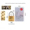Cadeado de Chave Cruzada 32mm, Cadeado de Ferro Cobre Antigo, Fechadura Pequena para Armários e Gavetas de Estudantes, Produto Mais Vendido Transfronteiriço