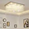 Lâmpada Retangular de Cristal Minimalista Moderna Lâmpada LED para Sala de Estar Lâmpada de Teto Iluminação de Quarto Iluminação de Sala de Jantar Criativa e Elegante