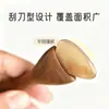 Herramienta Gua Sha Pequeña con Forma de Pezuña de Sándalo Morado para Rostro, Ojos y Cuerpo, Raspador de Cuerno para Masaje de Cabeza