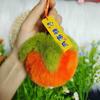 Coelhinho Rex de Imitação Coisas Boas Acontecem Pelúcia Pêssego Pingente Paz e Alegria Bolsa de Carro Chaveiro Pom-Pom Pequeno Presente