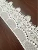 Modelo Más Nuevo 8 cm Adorno de Encaje para Pestañas, Adorno de Encaje Bordado Simple de un Solo Borde Recto para Ropa de Mujer y Vestidos de Boda para Niños