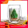 Vidro Duplo Soprado Artificial Vidro Borossilicato de Alta Temperatura Ovo de Vidro de Natal Xícara de Café em Forma