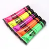 Venda Direta de Fábrica 25ml Tinta Facial Fluorescente UV Pasta de Pintura Fluorescente Tinta Facial Luminosa Pigmento para Pintura Corporal que Brilha no Escuro