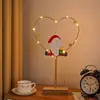 Luces Decorativas Navideñas Transfronterizas de Hierro Forjado con LEDs Nuevos, Luces de Ambiente, Luces Nocturnas de Estrella para Dormitorio, Luces de Colores