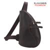 Trendy Bull Masculino Couro Genuíno Peito Bolsa Vintage Crazy Horse Couro Casual Sela Bolsa Couro Ombro Bolsa Esportes Ao Ar Livre Crossbody Bolsa