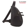 Chao Niu Nova Bolsa de Peito de Couro Crazy Horse Masculina Bolsa Selim Vintage Bolsa de Ombro de Couro Genuíno Bolsa Transversal Casual para Exterior