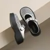 Sandalias de media caña con plataforma gruesa para aumentar la altura 2026 plataforma hueca verano Mary Jane estilo nuevo pantuflas de exterior para mujer
