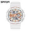 Nuevo Modelo de Pareja de Sanda, Reloj Electrónico Multifuncional Moderno y Genial, Correa Impermeable para Exteriores, Reloj Desmontable