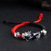 Pulsera valiente que cambia de color sensible a la temperatura, cuerda roja tejida a mano, suministro directo de fábrica, gran cantidad en stock