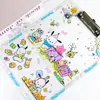 Portapapeles Transparente de Acrílico Sanrio Carpeta Patrón de Dibujos Animados Anime Estudiante A4 Portapapeles Mayoreo