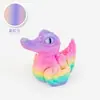 Brinquedos de Crocodilo e Pato Impressos em 3D Transfronteiriços com Asas e Caudas Móveis, Enfeites de Animais Fofos para Montagem de Cenas, Atacado para Barracas de Mercado