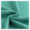 230g Tecido Pit Assimétrico Poliéster Viscose Misturado Tecido Canelado Elástico Primavera e Verão Vestido Tecido de Malha
