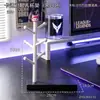 Atractivo soporte de manija para estante, base creativa agrietada, estante de almacenamiento y exhibición de manijas de escritorio para e-sports, pieza decorativa