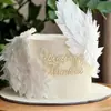 Topo de Bolo Acrílico Estilo Ins Transfronteiriço Flor e Borboleta Feliz Aniversário Suprimentos para Festa Desconto por Volume