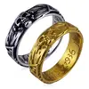 Joyería personalizada al por mayor para comercio exterior Anillo de calavera de acero de titanio europeo y americano Moda tendencia para hombres y mujeres Joyería de acero inoxidable DR770