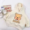 Conjunto de ropa para bebé niño primavera y otoño 2026 nuevo conjunto de dos piezas con sudadera de dibujos animados para bebés y niños pequeños niños y niñas