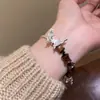 Pulsera China Nueva Media Pulsera Bambú Mariposa Retro Estilo Étnico Pulsera Pulsera de Mujer de Alta Gama Pulsera Cool Nicho