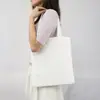 Bolsa de Lona para Empresa Logo Personalizado Bolsa de Lona Promocional Lisa Transfronteriza Certificada Bsci Bolso de Mano Personalización de Bolsa de Lona