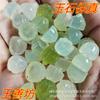 Xiuyu flor de lótus Jade Lotus jade natural acessórios artesanais pulseira de gancho de cabelo brincos acessórios fábrica de jóias atacado