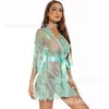 Lencería Sexy Vestido Azul de un Hombro con Mangas Largas para Mujer, Vestido Adelgazante que Ceñe la Cintura, Vestido Bodycon de Manga Murciélago, Estilo Sencillo