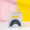 Bolsa Fofa para Lancheira de Estudante, Bolsa de Mão, Lancheira Térmica, Lona, Trabalhador de Escritório com Arroz, Simples, Grande Capacidade, À Prova d'Água
