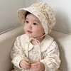 Sombrero de Princesa para Bebé con Correa de Encaje Sombrero de Bebé Otoño Nuevo Estilo Lindo Sombrero de Princesa de Encaje para Bebés Niñas